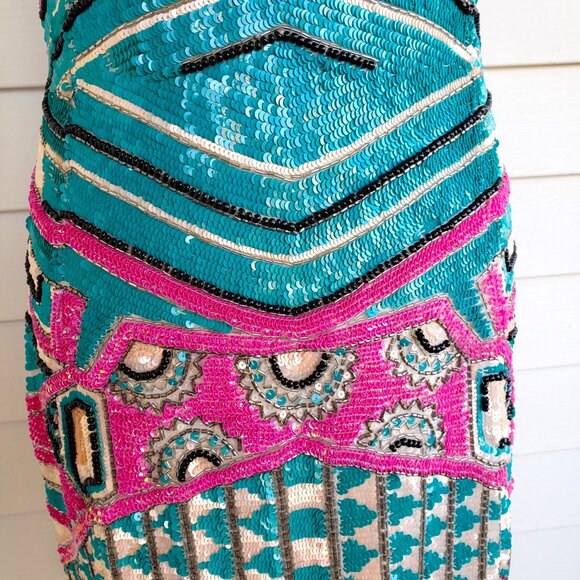 Y2K gorgeous hand sequined dress from Forever Unique London - Picture 3 of 16